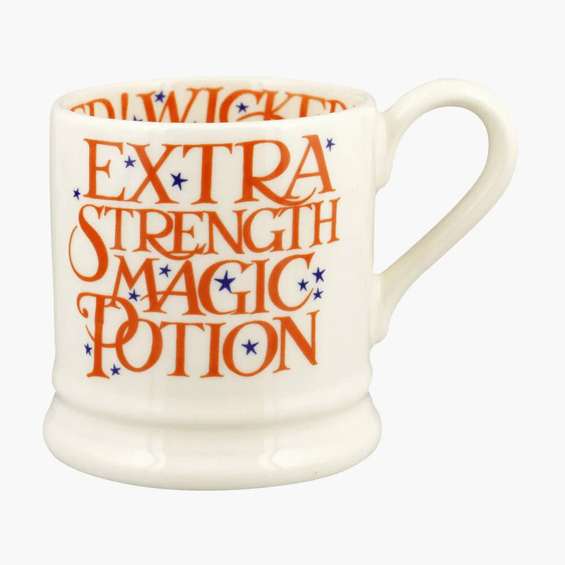 Emma Bridgewater Extra Strength Magic Potion Half Pink mug