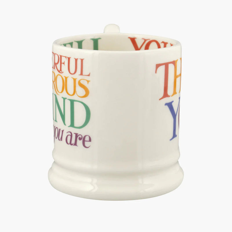 Emma Bridgewater Rainbow Toast Thank You Half Pint Mug