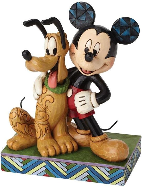 Jim Shore Disney Traditions Mickey Mouse and Pluto Best Pals