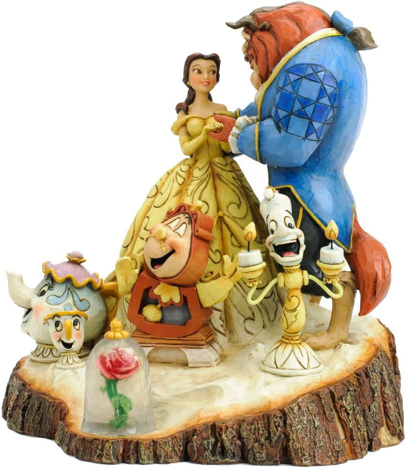 Jim Shore Disney Traditions Beauty and the Beast (NO BOX) Carved by Heart