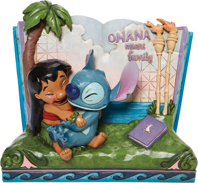 Jim Shore Disney Traditions Stitch Story Book Figurine