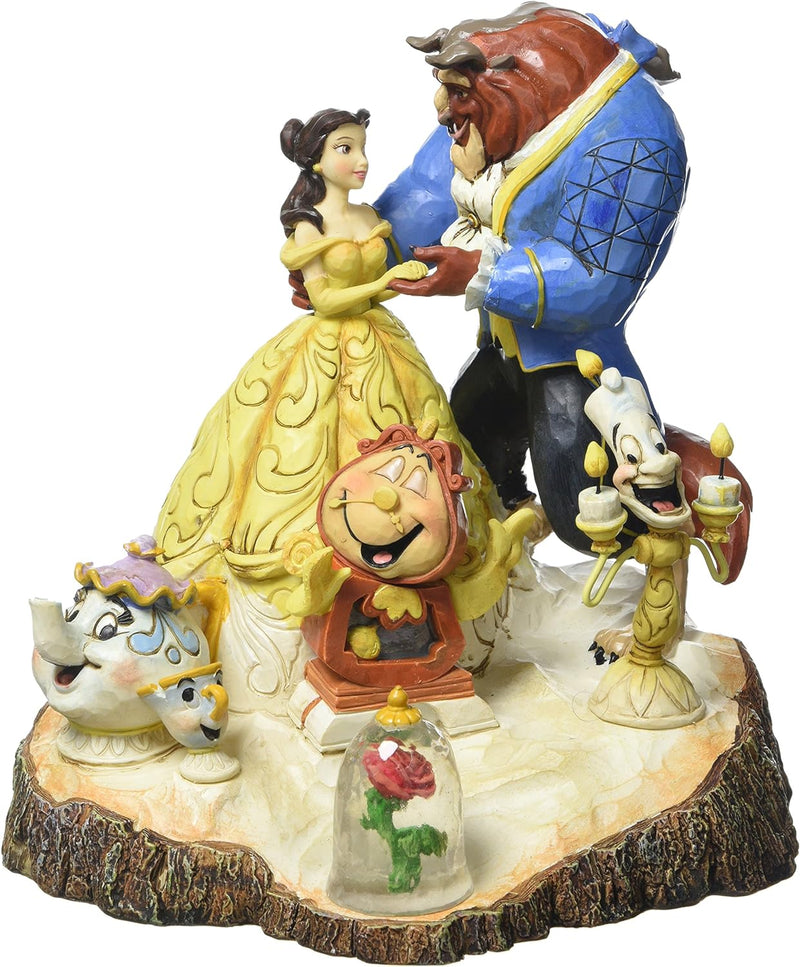 Jim Shore Disney Traditions Beauty and the Beast (NO BOX) Carved by Heart