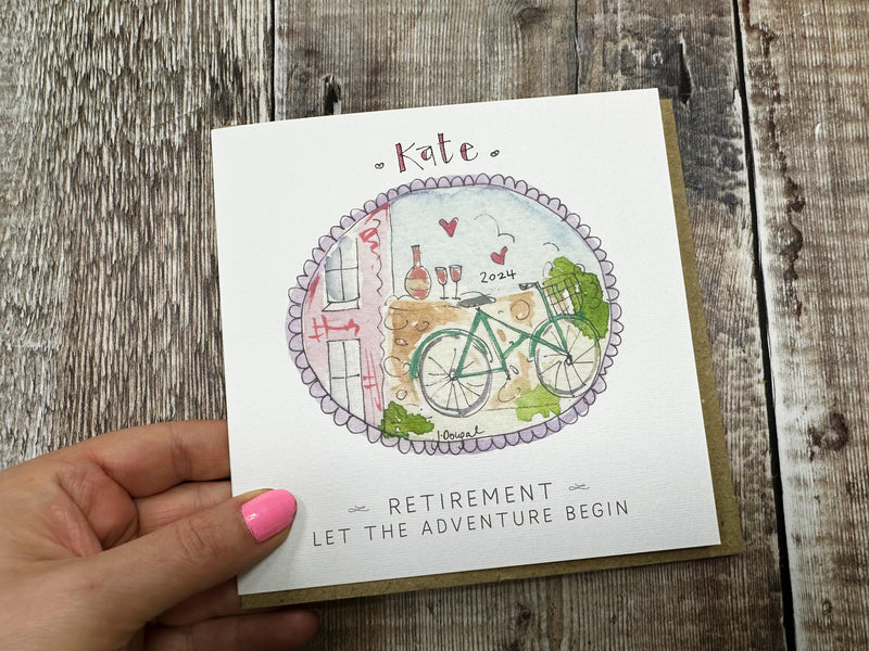 Little Bicycle Retirement Card - Personalised (Copy)