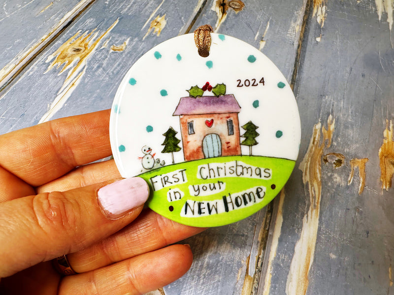 First Christmas in your New Home Ceramic Bauble