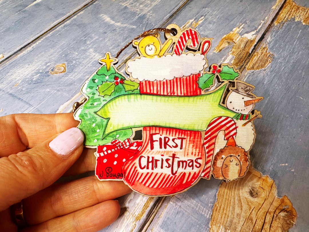 Wooden Hanging Baby&
