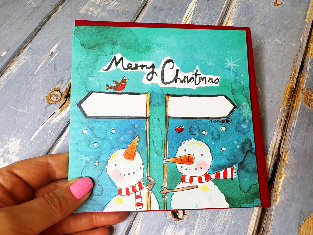 "From *** to ***” Christmas Card - Personalised