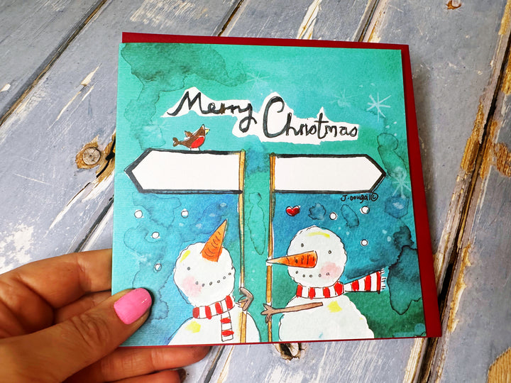 "From *** to ***” Christmas Card - Personalised