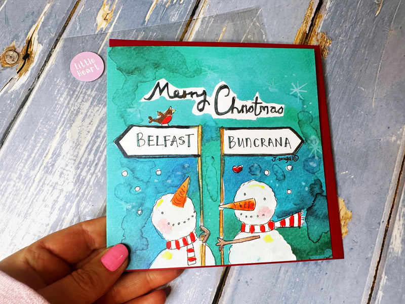 "From *** to ***” Christmas Card - Personalised (Copy)