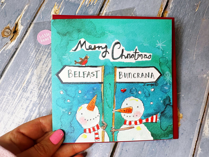 "From *** to ***” Christmas Card - Personalised