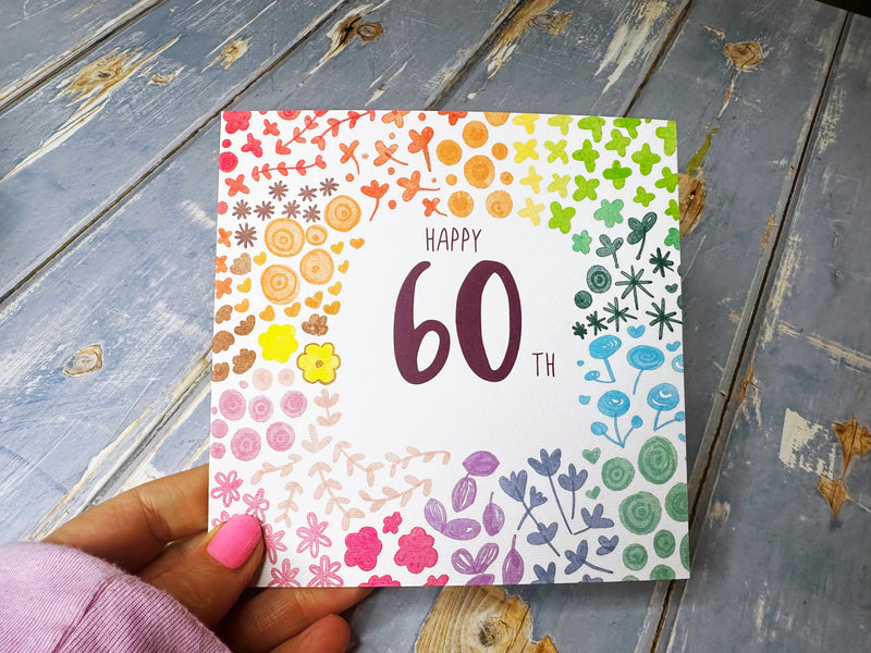 Happy 60th Birthday Card - Personalised