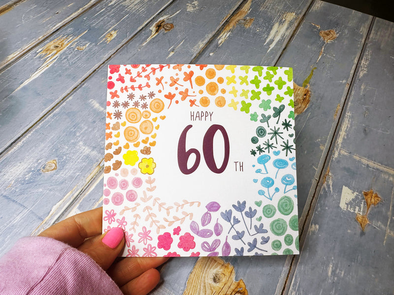 Happy 60th Birthday Card - Personalised