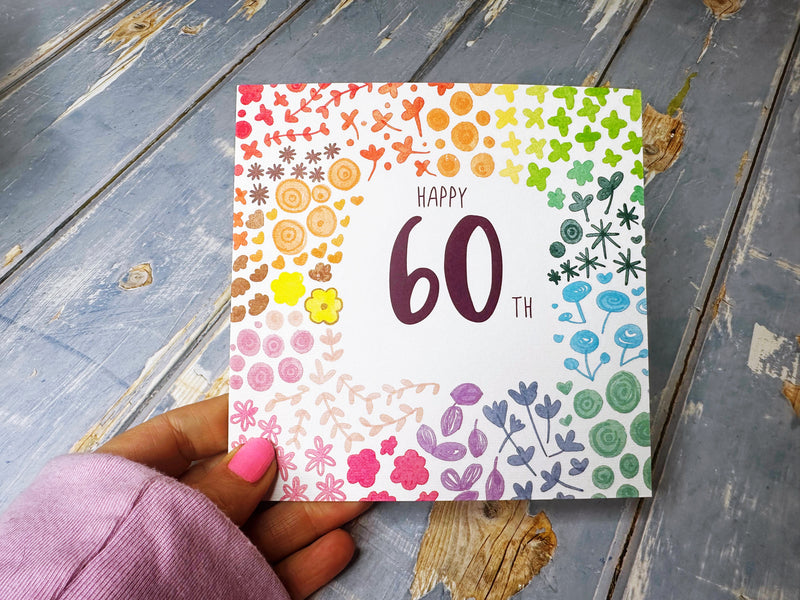 Happy 60th Birthday Card - Personalised