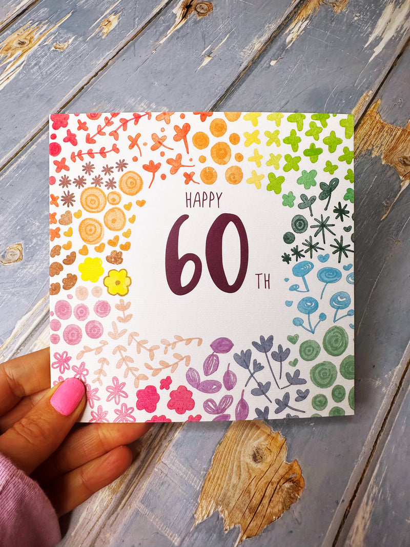 Happy 60th Birthday Card - Personalised