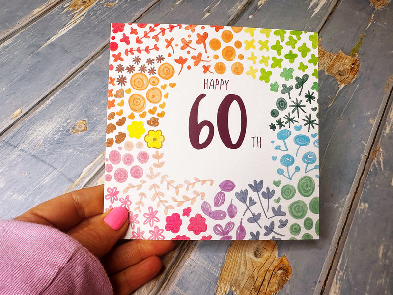 Happy 60th Birthday Card - Personalised