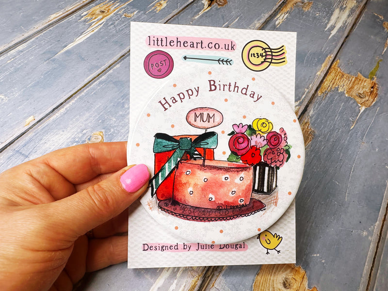 Happy Birthday Mum Ceramic Coaster