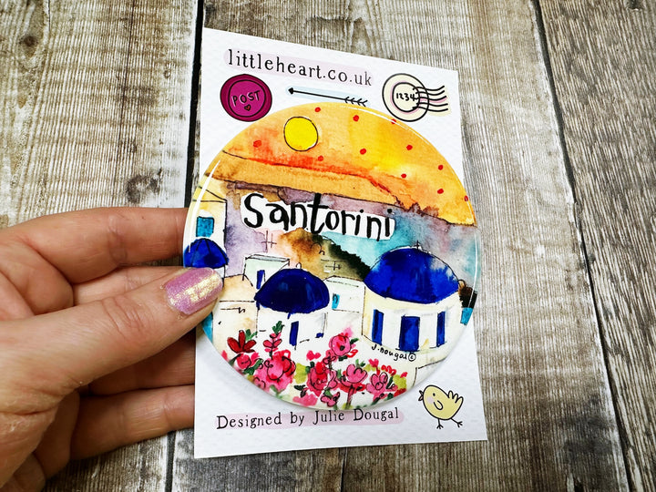 Santorini Ceramic Coaster