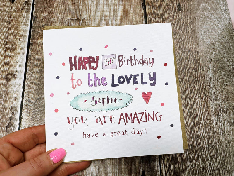 Happy Birthday to the Lovely Card