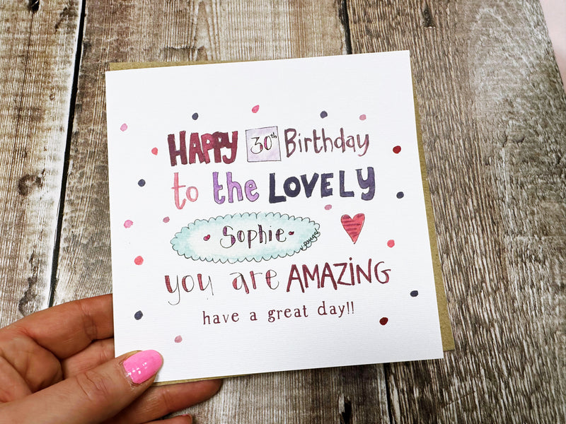 Happy Birthday to the Lovely Card