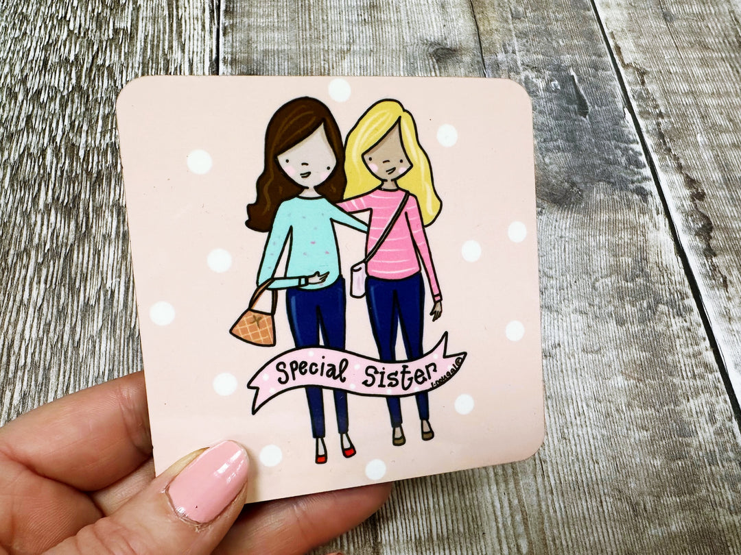 Special Sister Square Melamine Coaster