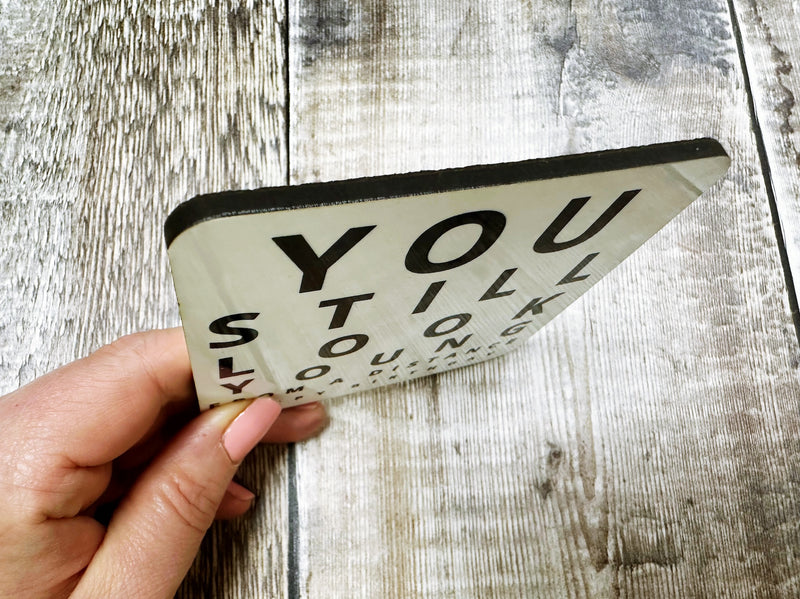 You still look young from a distance Square Melamine Coaster