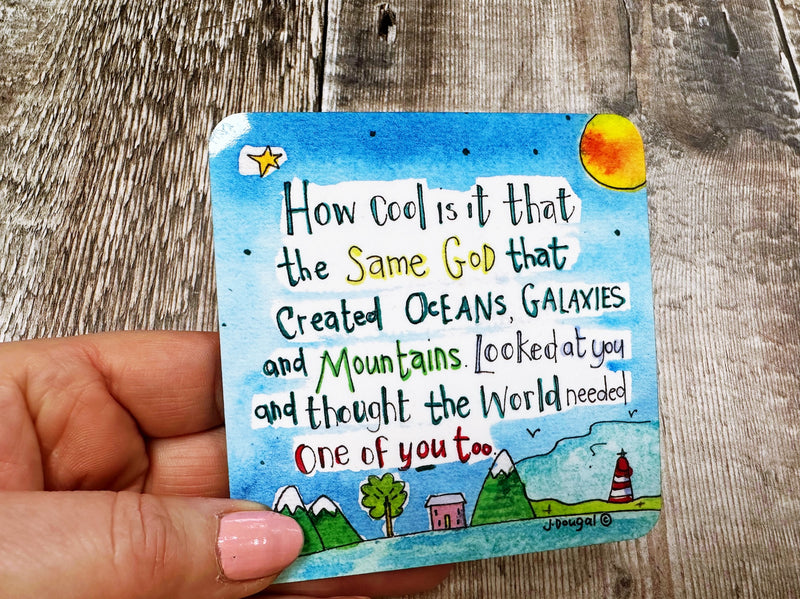 The World needed one of you too Square Melamine Coaster