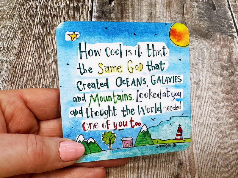 The World needed one of you too Square Melamine Coaster