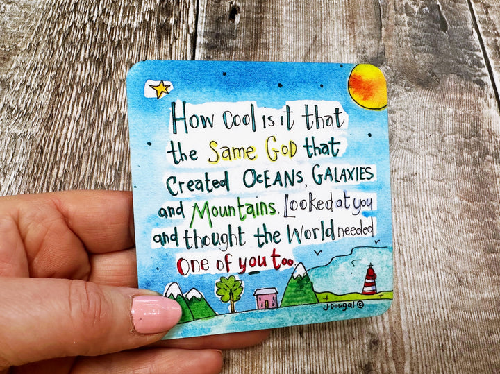 The World needed one of you too Square Melamine Coaster