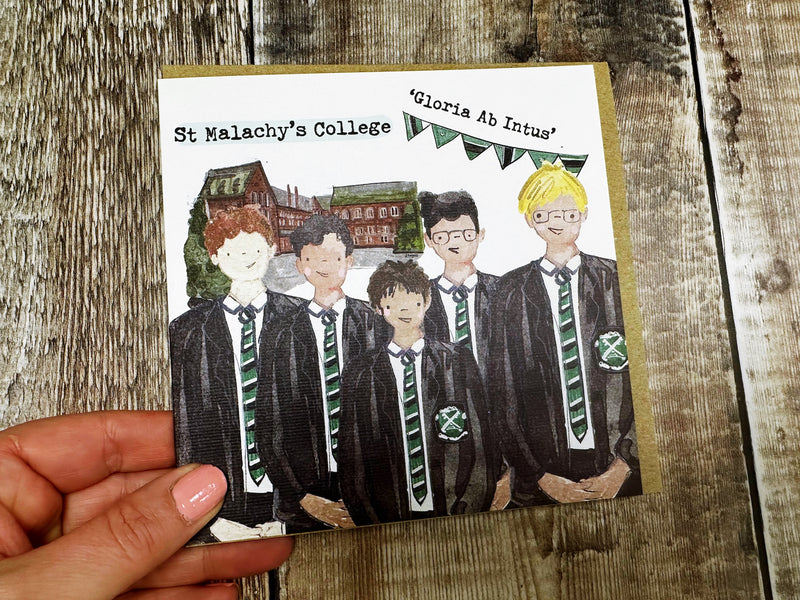 Secondary School Square Greeting Card