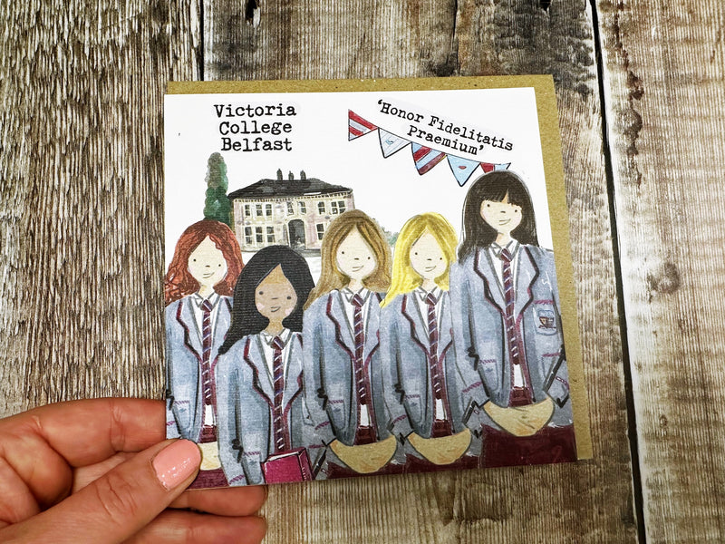Secondary School Square Greeting Card