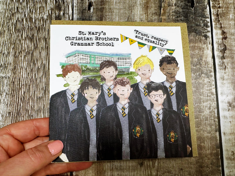 Secondary School Square Greeting Card