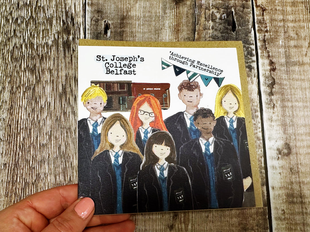 Secondary School Square Greeting Card