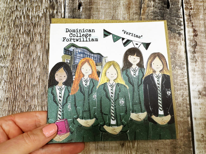 Secondary School Square Greeting Card