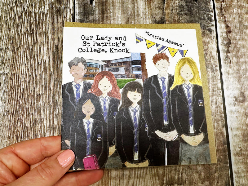 Secondary School Square Greeting Card