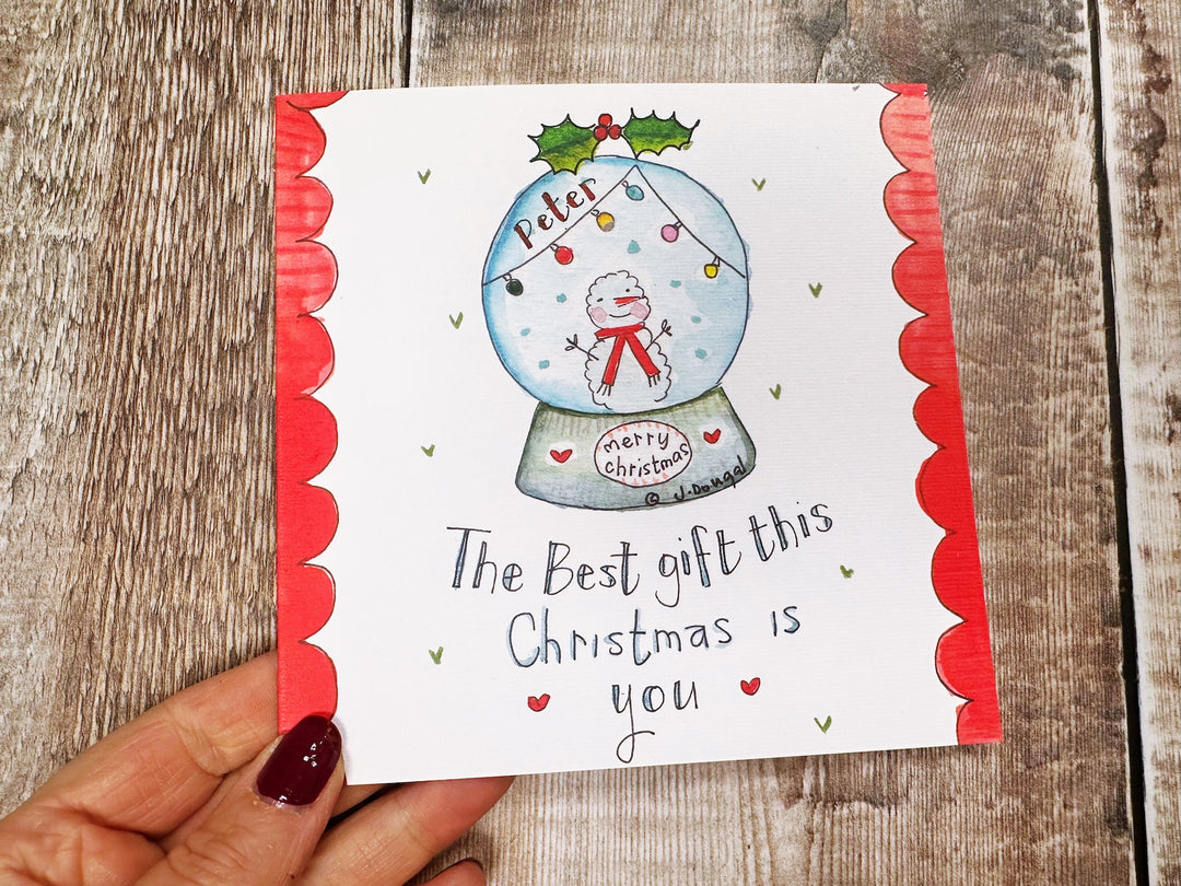 Best Gift this Christmas Card - Personalised