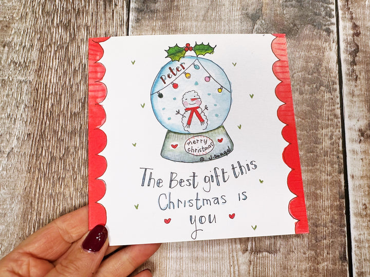 Best Gift this Christmas Card - Personalised