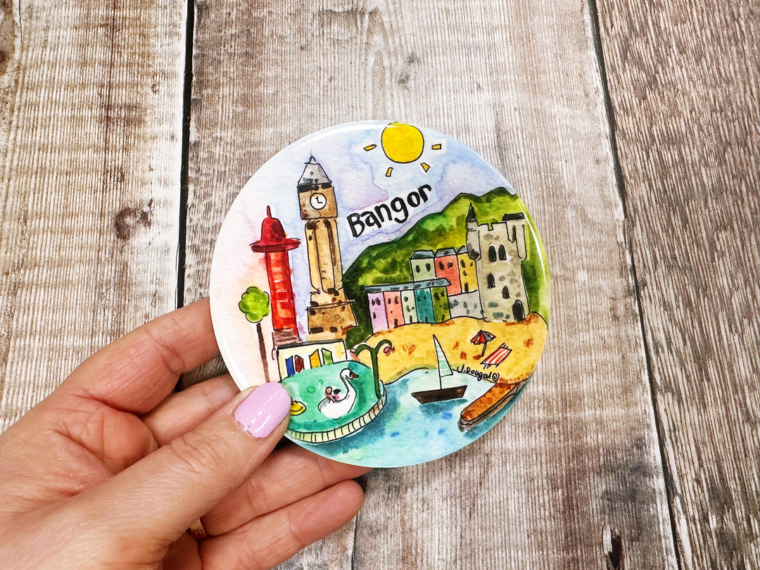 Bangor Northern Ireland Ceramic Coaster New