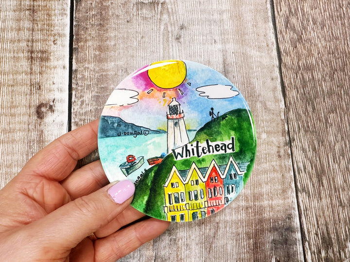 Whitehead Northern Ireland Ceramic Coaster New