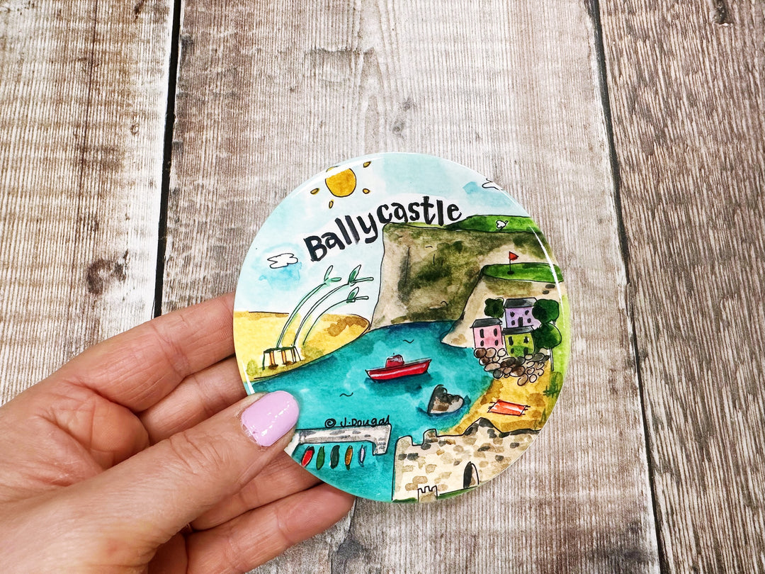 Ballycastle Northern Ireland Ceramic Coaster New