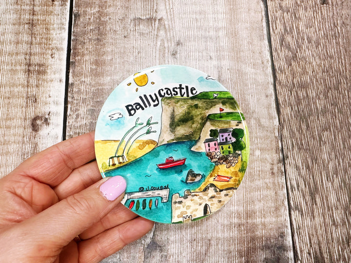 Ballycastle Northern Ireland Ceramic Coaster New