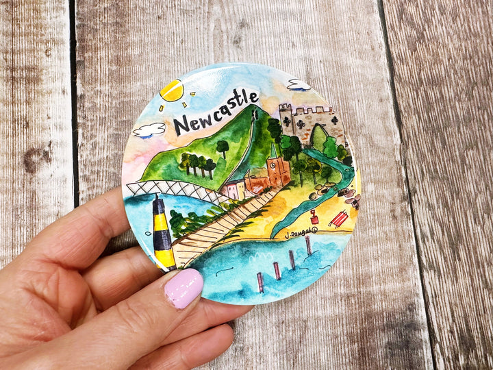 Newcastle Northern Ireland Ceramic Coaster New