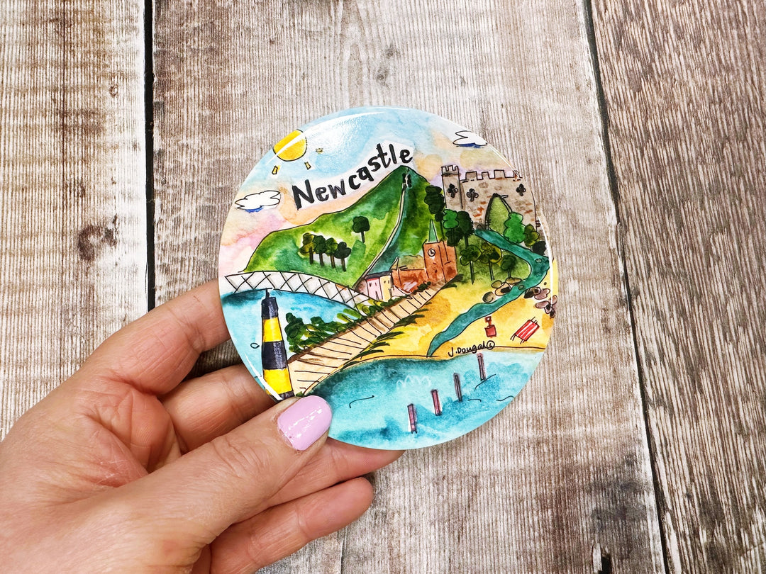 Newcastle Northern Ireland Ceramic Coaster New