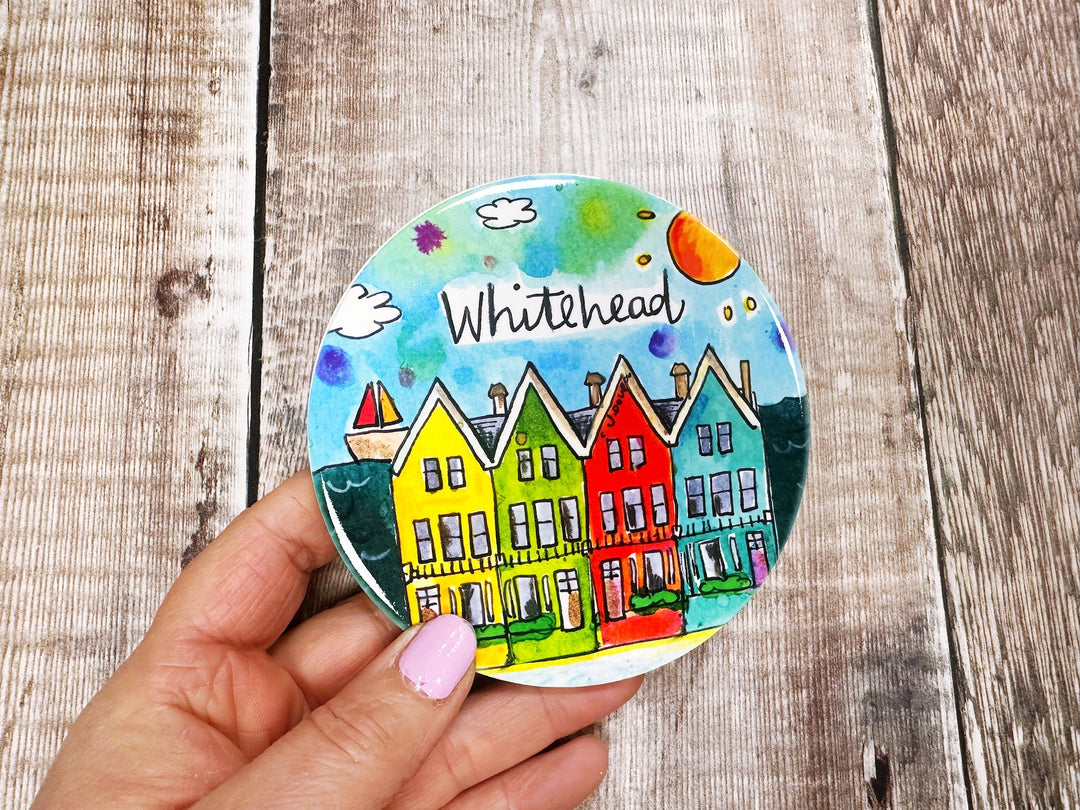 Whitehead Houses Northern Ireland Ceramic Coaster New