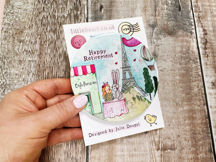 Happy Retirement Ceramic Coaster