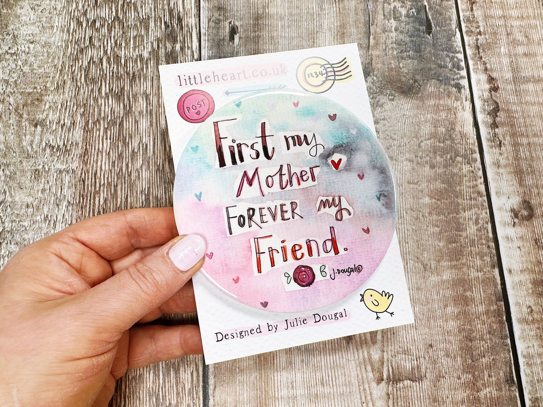 First my Mother forever my friend Ceramic Coaster
