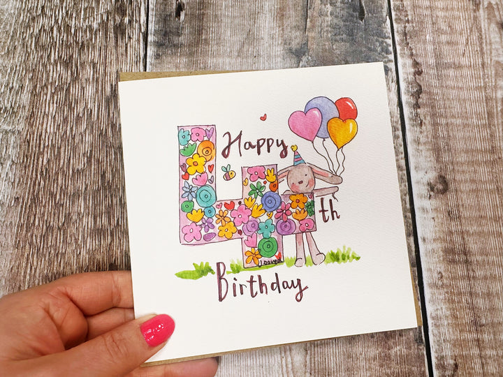 Happy 4th Birthday Personalised Greeting card