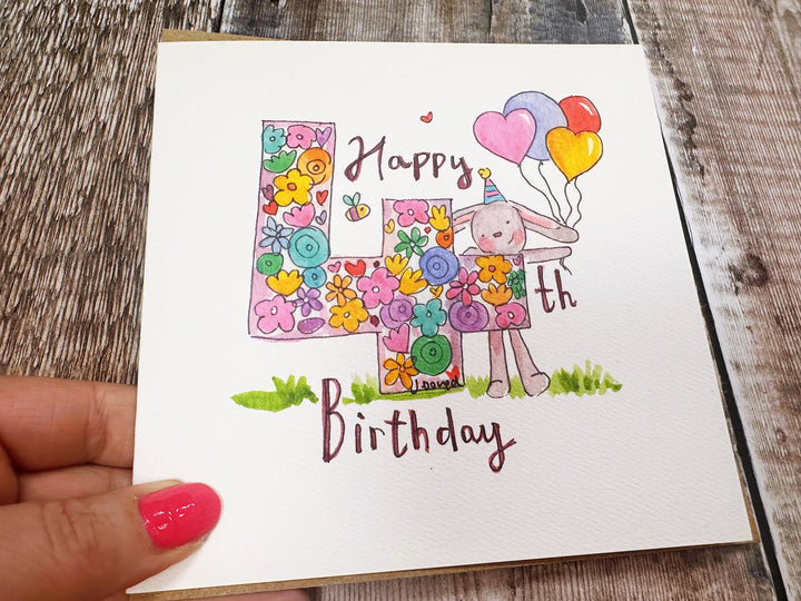 Happy 4th Birthday Personalised Greeting card