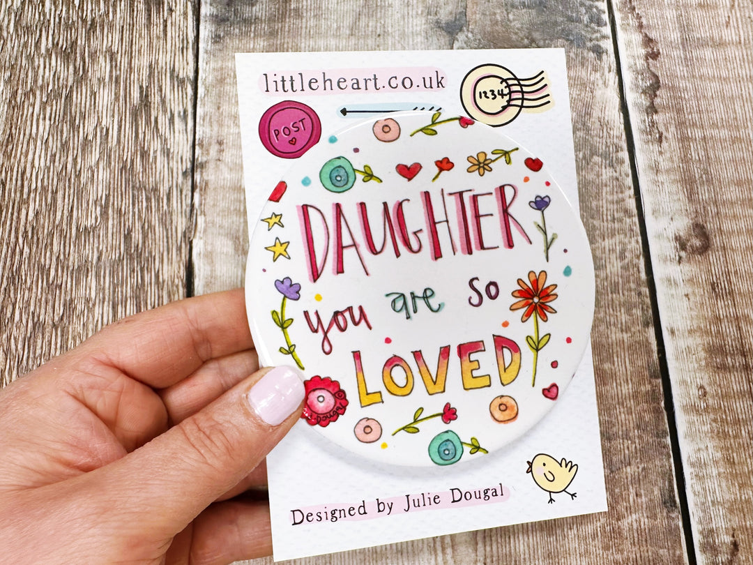 Daughter you are so loved cute ceramic coaster