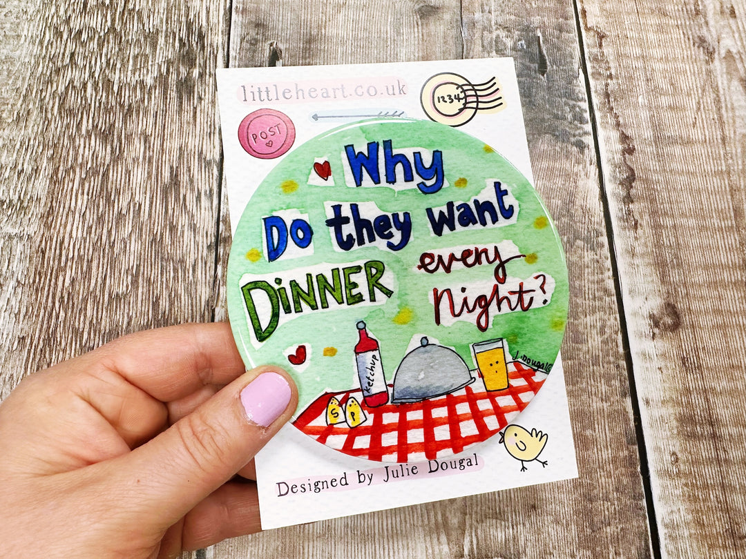 Why do they want dinner every night cute ceramic coaster