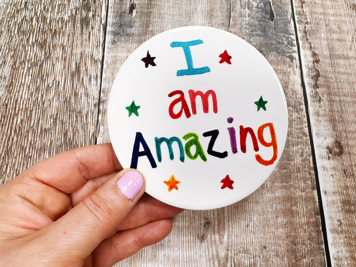 I am amazing cute ceramic coaster