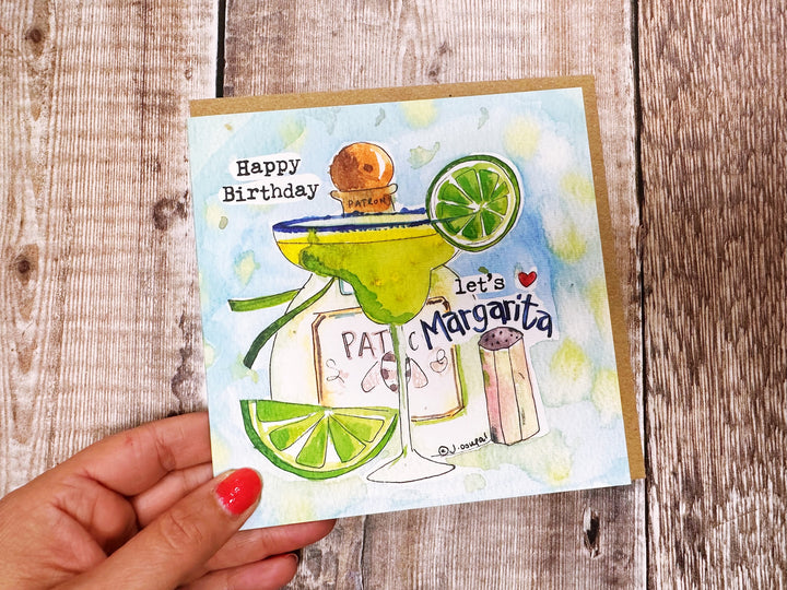 Happy Birthday Margarita Greeting Card
